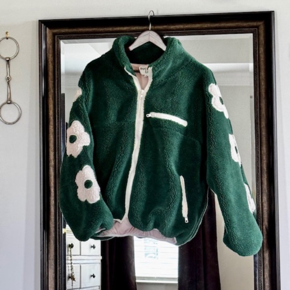 Bucket List Shearling Jacket, Size M